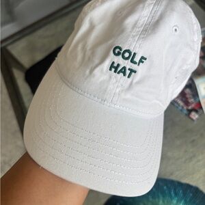 Mighty Fine White and Green “Golf Hat” - Unisex One Size